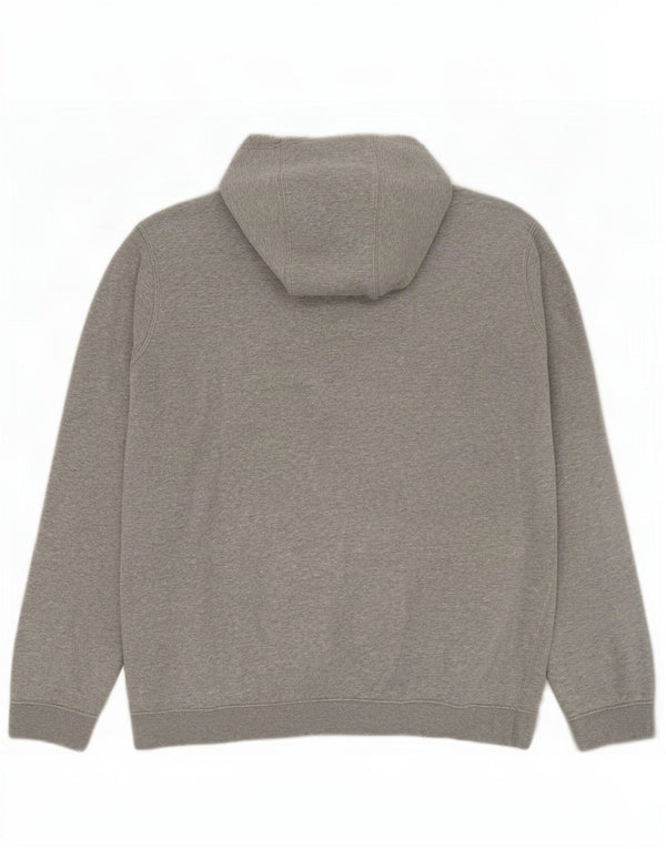 Nike Pull à capuche zippé pour homme en coton moucheté Gris Taille L