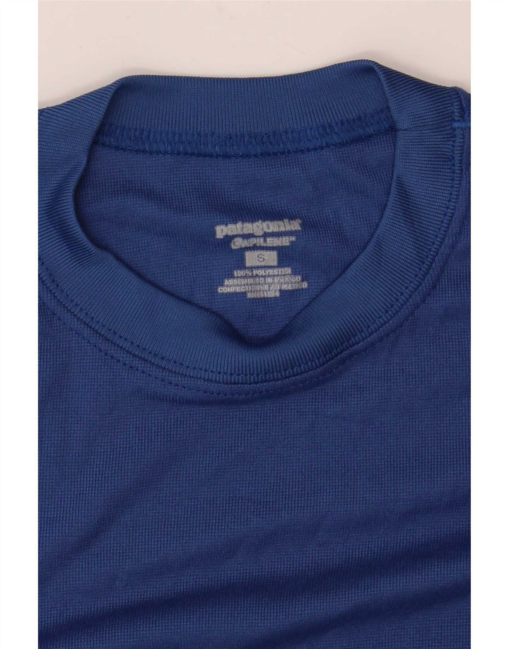Patagonia T-Shirt Homme Haut Petit Bleu Polyester