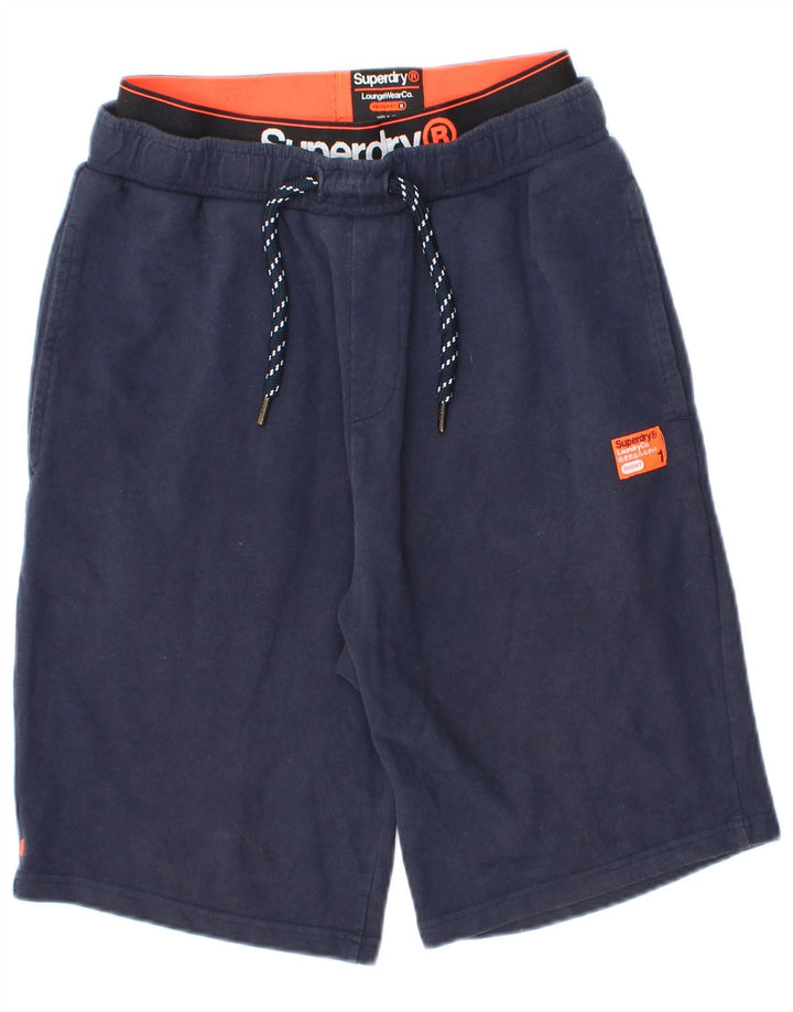 Superdry Short de Sport Regular Fit Homme Bleu Marine Petit
