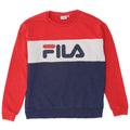 FILA Womens Sweatshirt Jumper UK 16 Large Multicoloured Colourblock