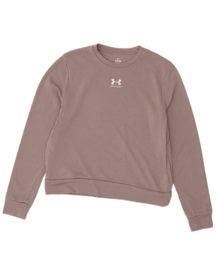 Under Armour Sweat-shirt surdimensionné graphique pour femme UK 10 Small Violet
