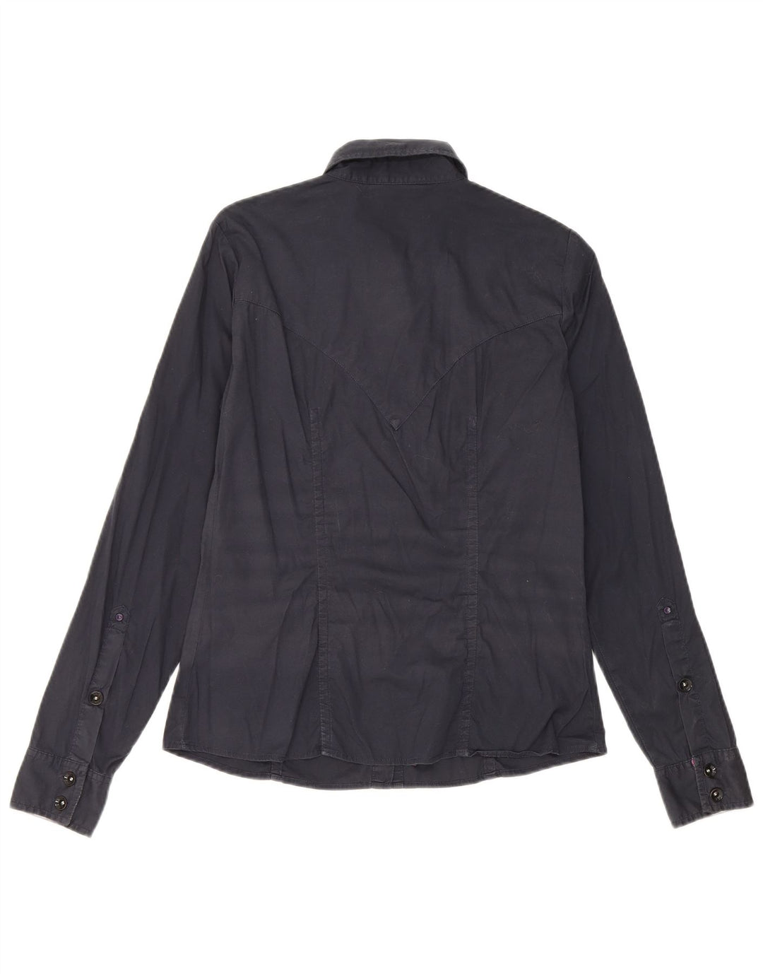 Chemise Femme Gas UK 12 Coton Bleu Marine Moyen
