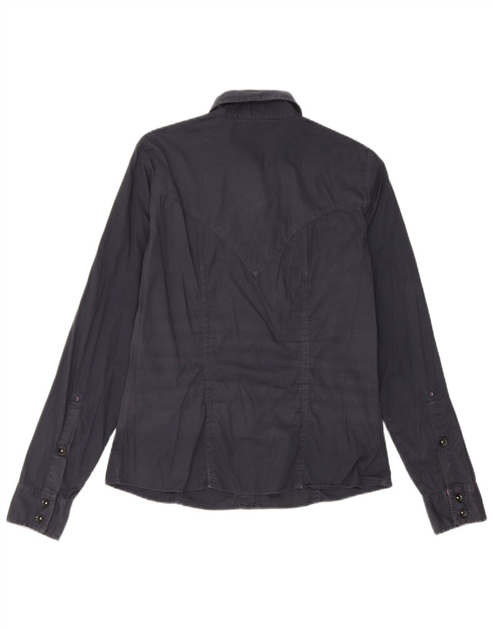 Chemise Femme Gas UK 12 Coton Bleu Marine Moyen