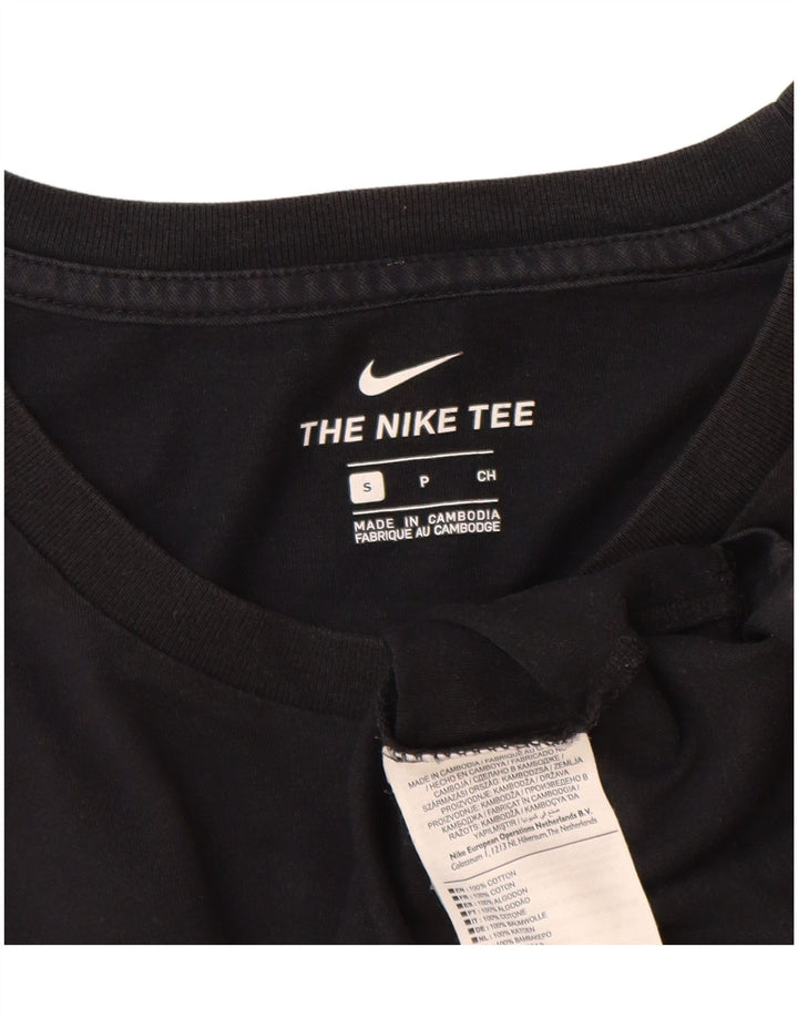 Nike T-shirt graphique pour homme en coton noir Taille S