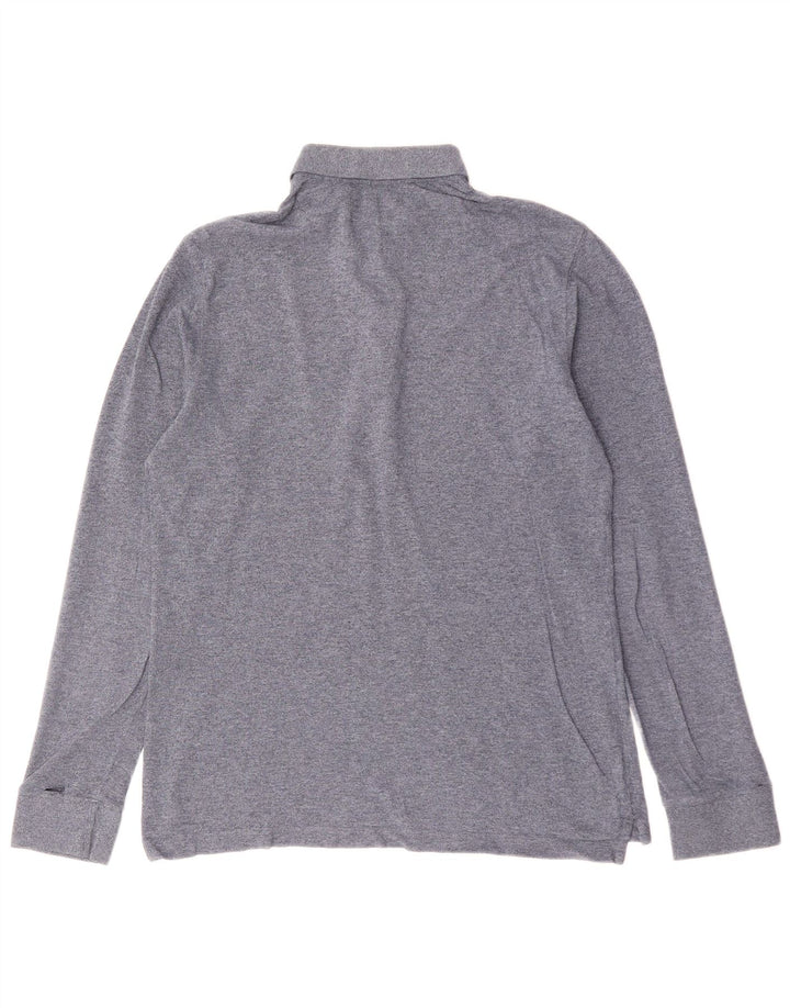 MASSIMO DUTTI Polo à Manches Longues Homme Gris Moyen