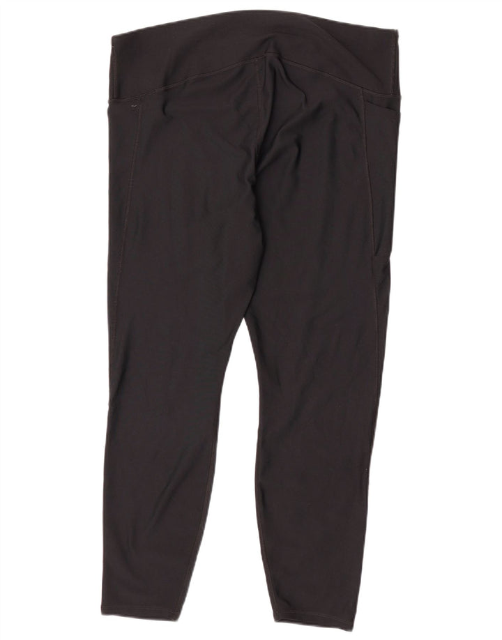 Under Armour Legging Capri Femme UK 20 2XL Noir Polyester