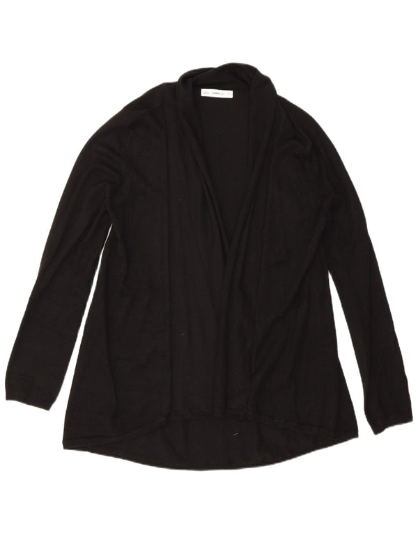 Zara Cardigan ouvert pour femme UK 16 Large Noir