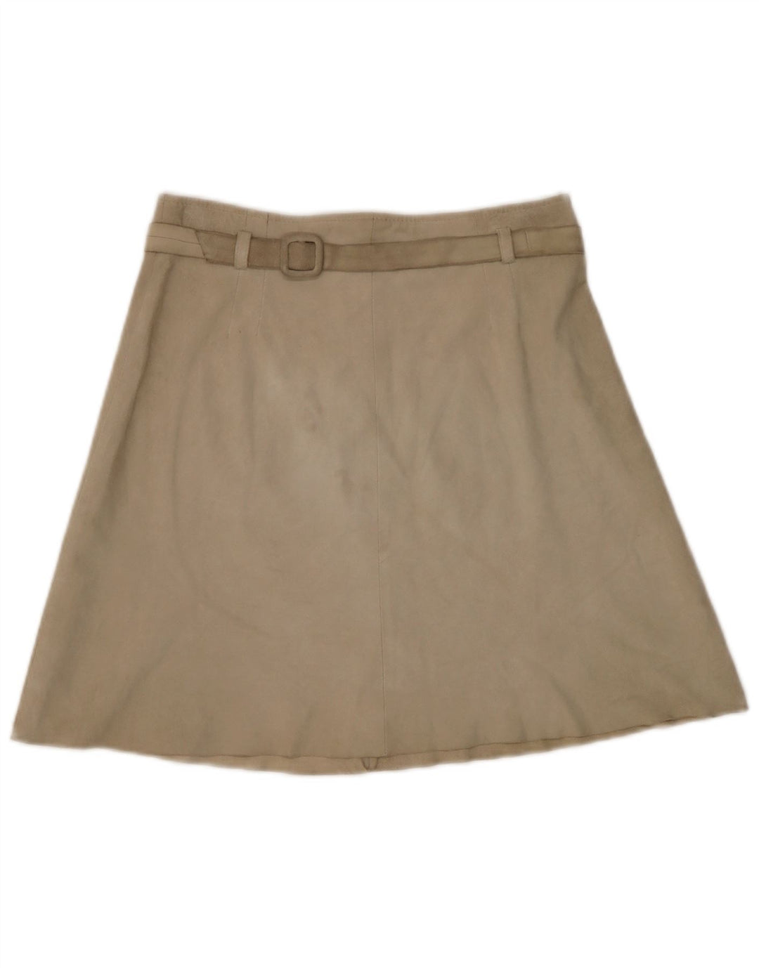Luna Jupe trapèze en daim pour femme W28 Cuir beige moyen