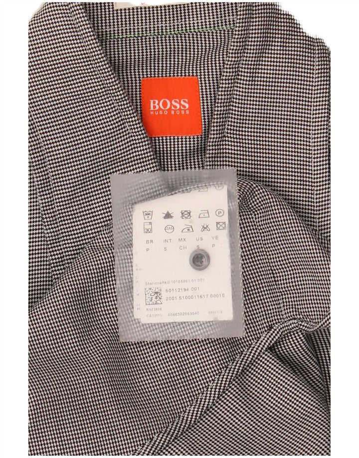 Hugo Boss Chemise homme en coton à fines rayures gris petit