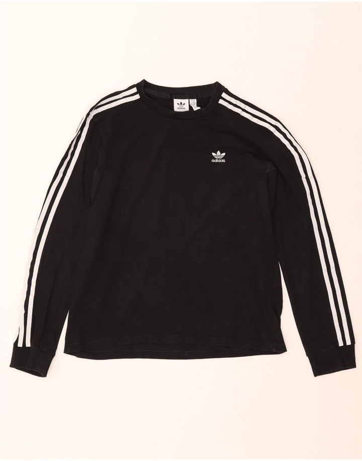 ADIDAS Haut à manches longues pour femme UK 44 Coton noir moyen