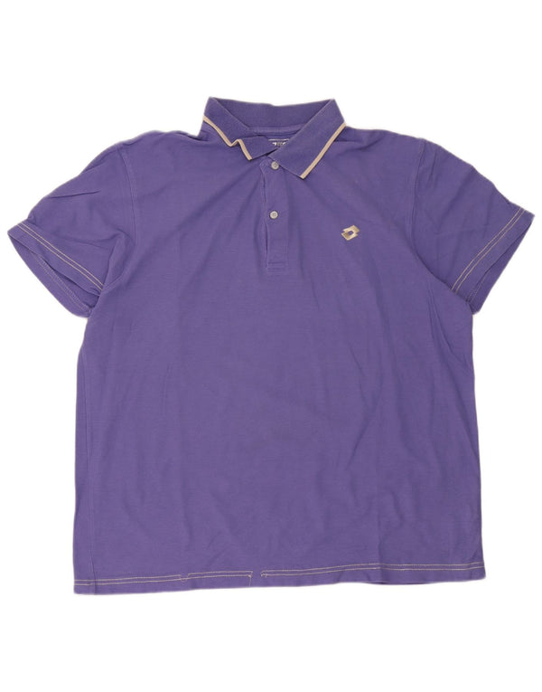 Lotto Polo Homme 2XL Violet Coton