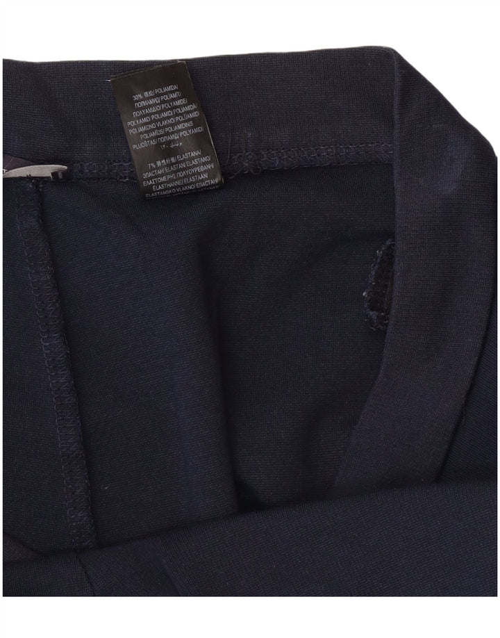 Marks & Spencer Jupe mi-longue pour femme UK 12 Medium W30 Bleu marine Polyamide