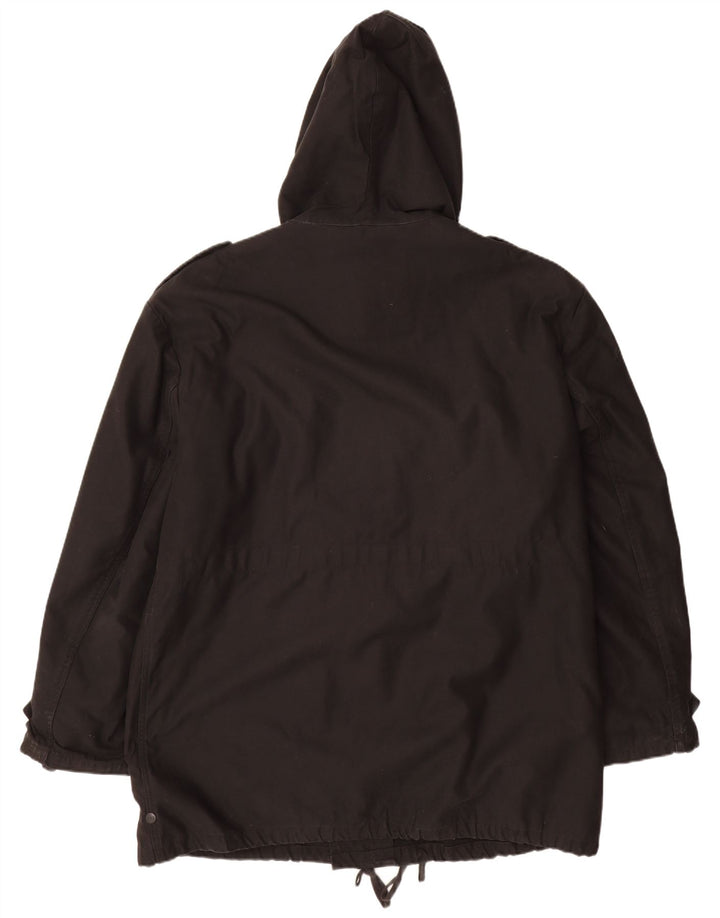 BRANDIT Parka à capuche pour homme UK 46 3XL Noir Polyester