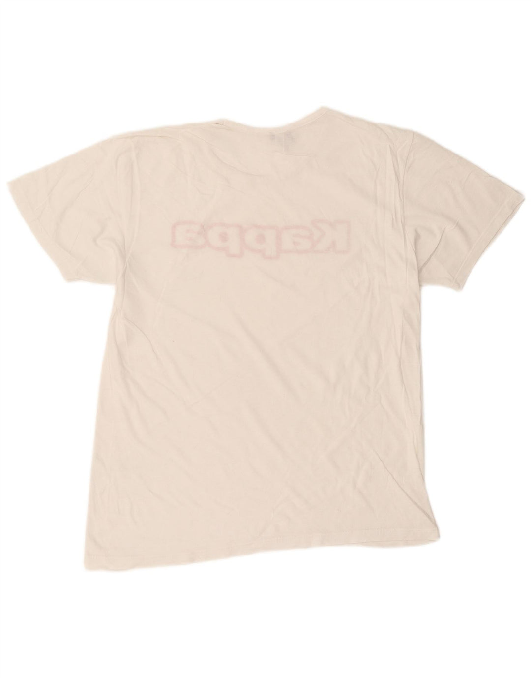 Kappa T-Shirt Graphique Homme Top XL Blanc Coton