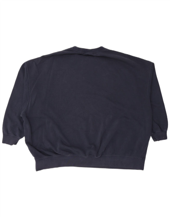 NIKE Sweat-shirt graphique surdimensionné pour femme UK 16 Large Bleu marine