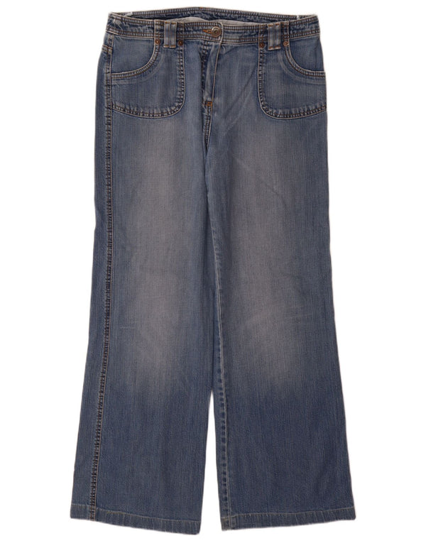 Marks & Spencer Jean large pour femme UK 14 Large W32 L30 Bleu Coton