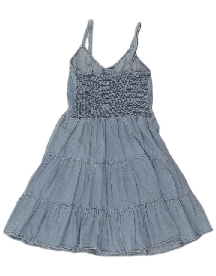 Lipsy Robe d'été pour femme UK 8 Small Bleu Coton
