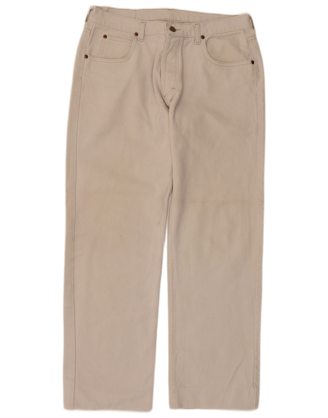 LEE Jean Droit Homme W36 L29 Beige Coton