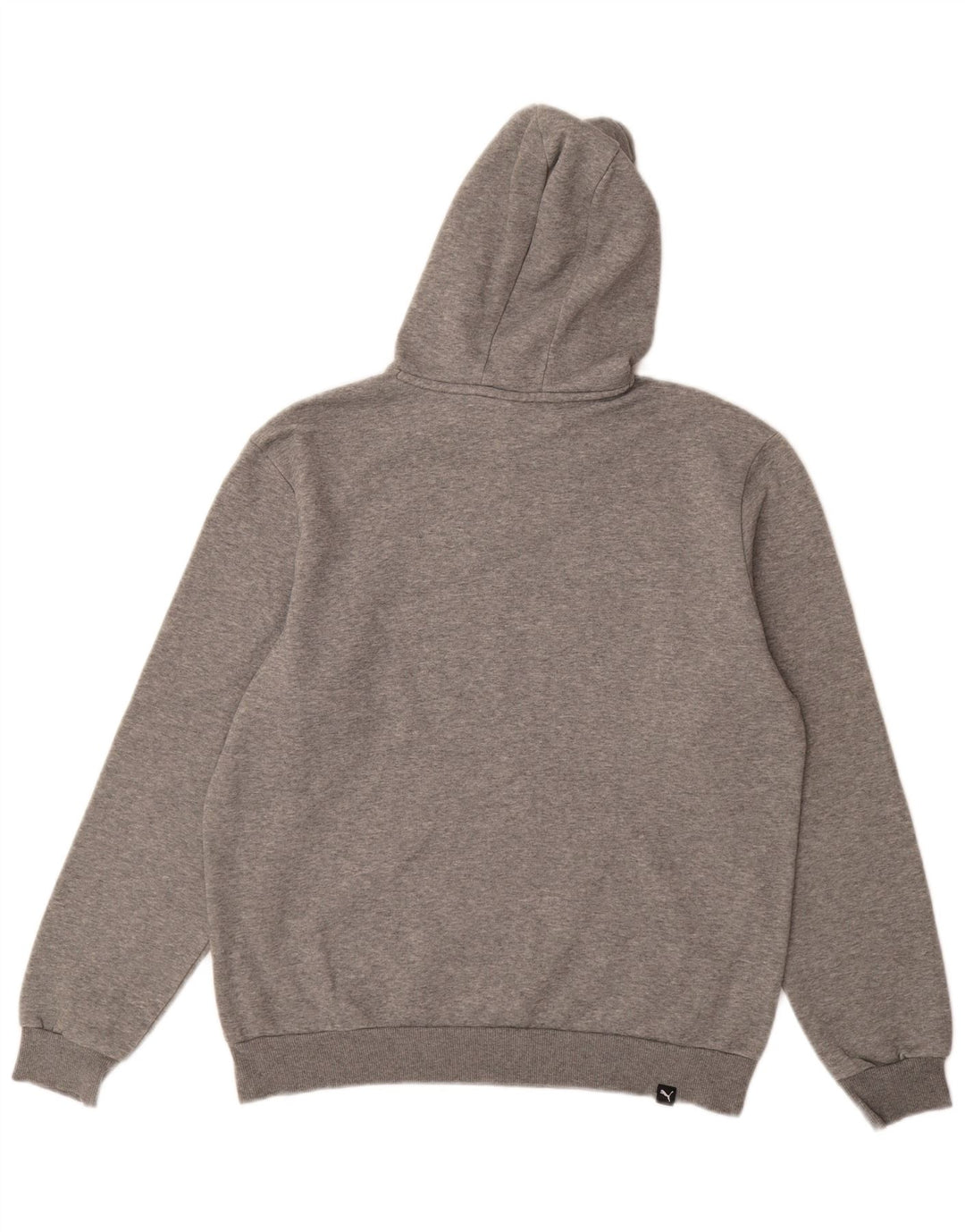 PUMA Pull à Capuche Graphique Homme Gris Moyen Coton