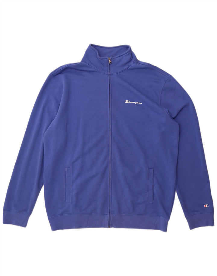 Champion Veste de survêtement pour homme 3XL Bleu Coton