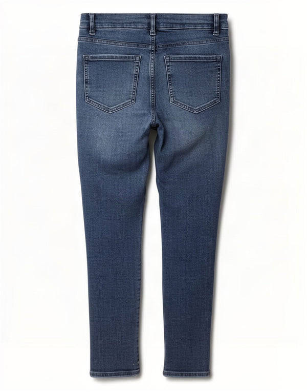 Marks & Spencer Jean skinny court The Ivy pour femme UK 14 Large W32 L26 Bleu