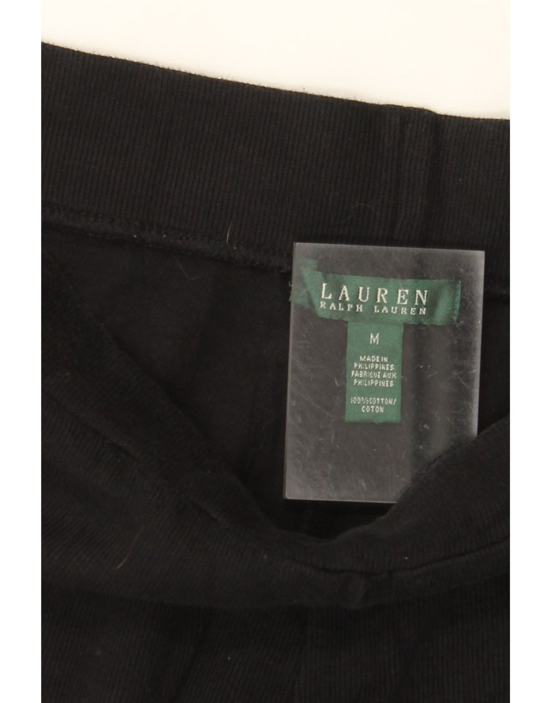RALPH LAUREN Pantalon Chino Droit Femme Moyen W30 L29 Coton Noir
