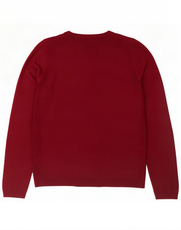 Marks & Spencer Pull col bateau pour femme UK 12 Bordeaux moyen