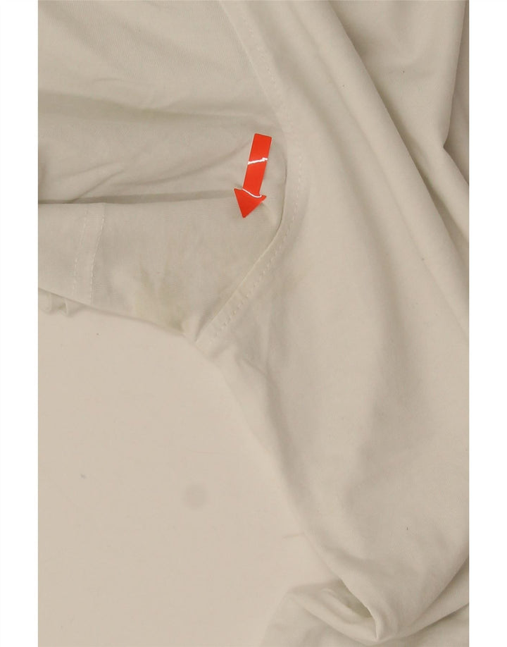 TOMMY HILFIGER T-Shirt Homme Haut Large Blanc Coton
