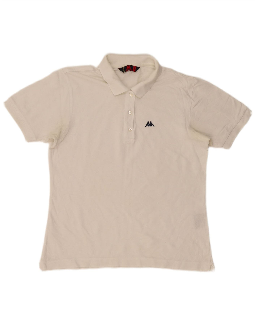 Kappa Polo Homme XL Blanc Cassé Coton