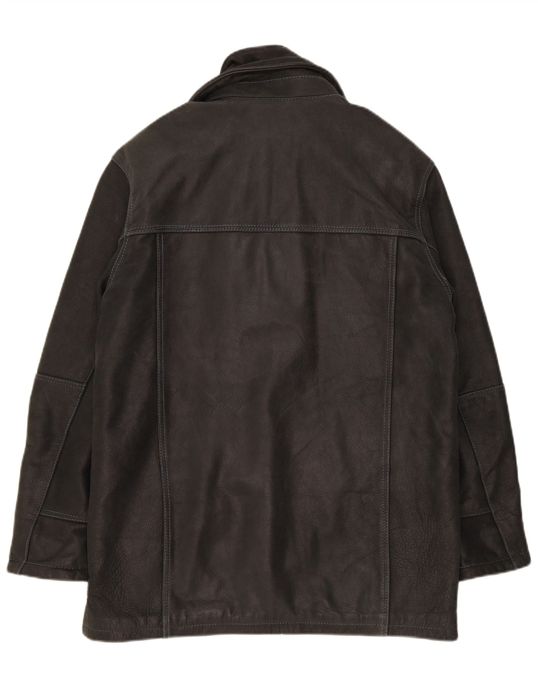 Scandianavia Veste en cuir pour homme UK 36 Petit Gris