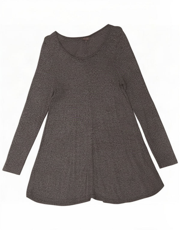 Phase Eight Robe pull à manches longues pour femme UK 44 Gris moyen moucheté