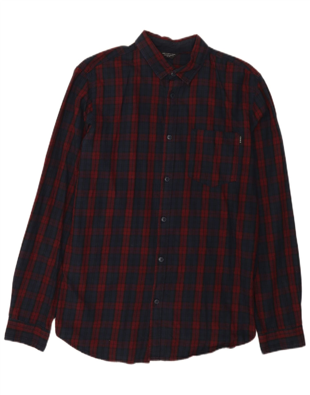 Jack & Jones Chemise Flanelle Homme Bleu Marine Moyen Carreaux Coton