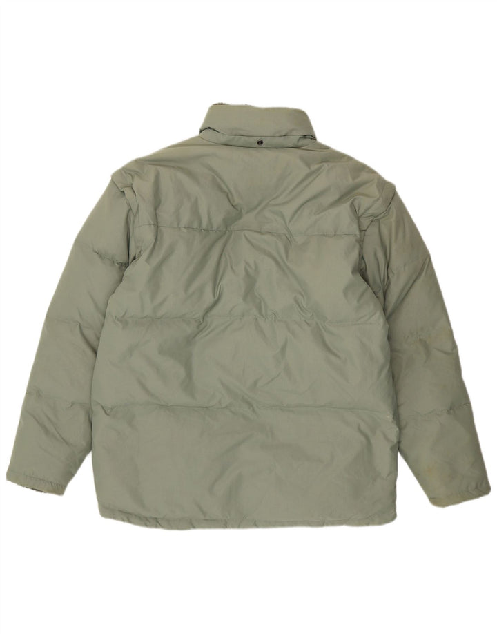 FILA Veste matelassée homme UK 40 Large Vert Polyamide