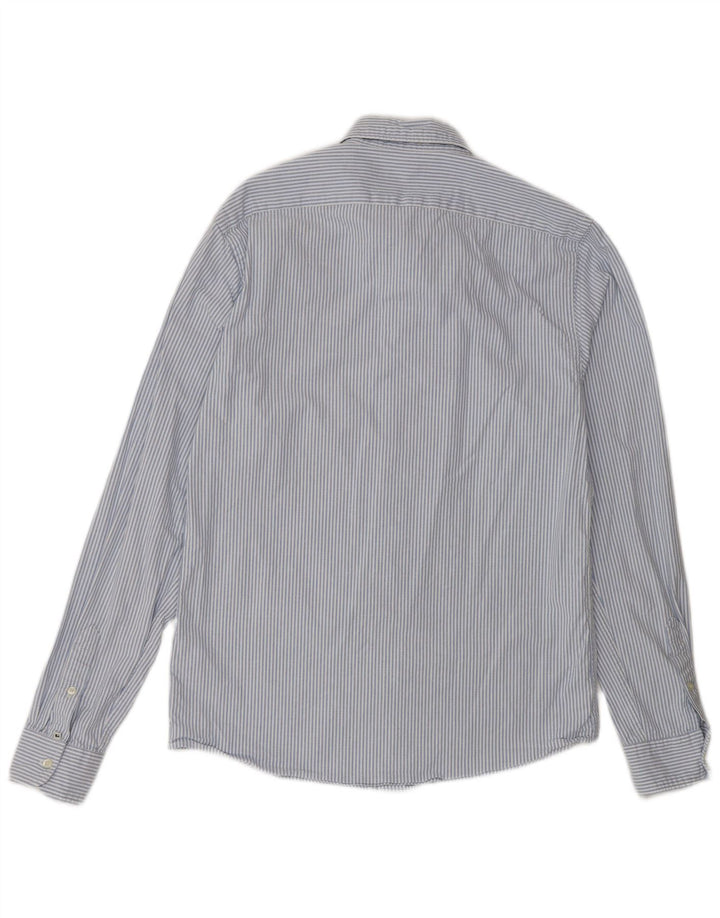 SCOTCH & SODA Chemise Homme Bleu Moyen à Fines Rayures en Coton