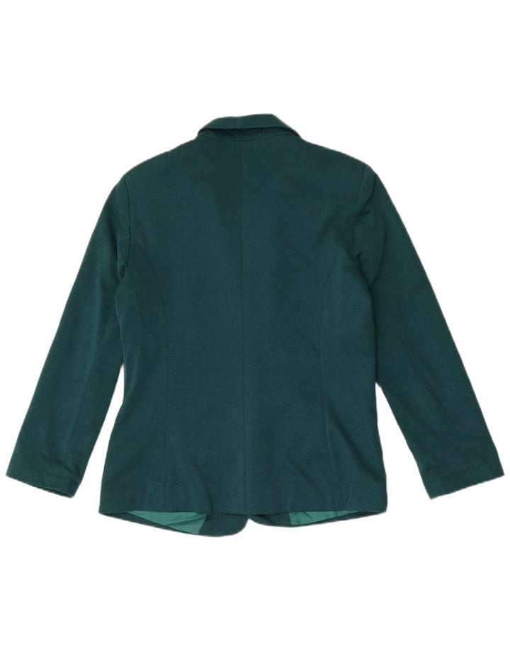 Oasis Veste Blazer Ouverte Femme UK 12 Vert Moyen Polyester