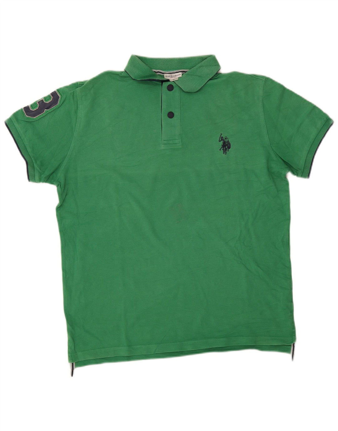 U.S. Polo Assn. Chemise Graphique Homme Vert Moyen Coton