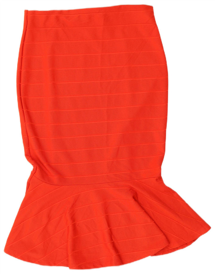 Marks & Spencer Jupe sirène pour femme UK 14 Large W32 Polyester rayé rouge