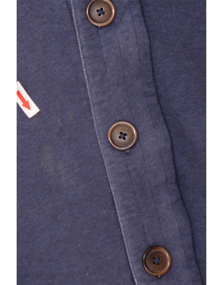 Tommy Hilfiger Veste de survêtement Sherpa pour homme en coton bleu Taille L