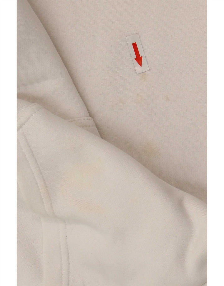 Champion Pull à Capuche Graphique Homme Blanc Moyen Coton
