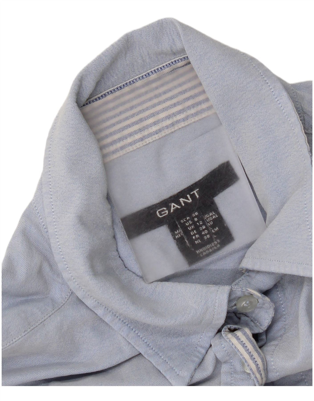 Gant Chemise Femme UK 12 Bleu Moyen Coton