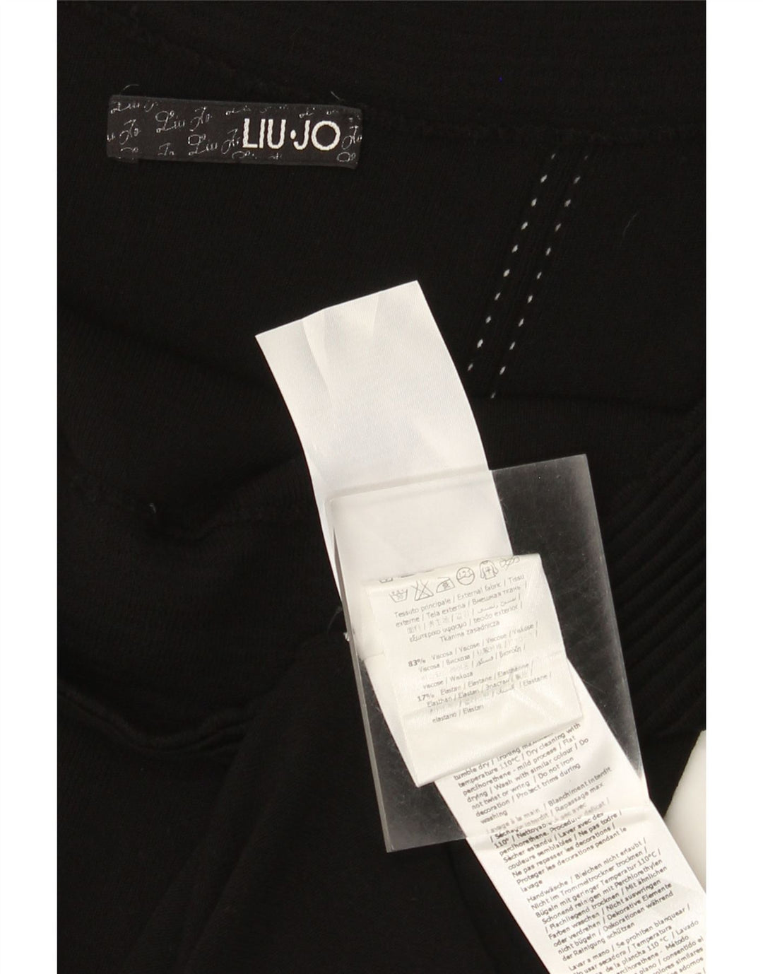 Liu Jo Femme Robe Épaules Dénudées IT 44 Viscose Noir Moyen