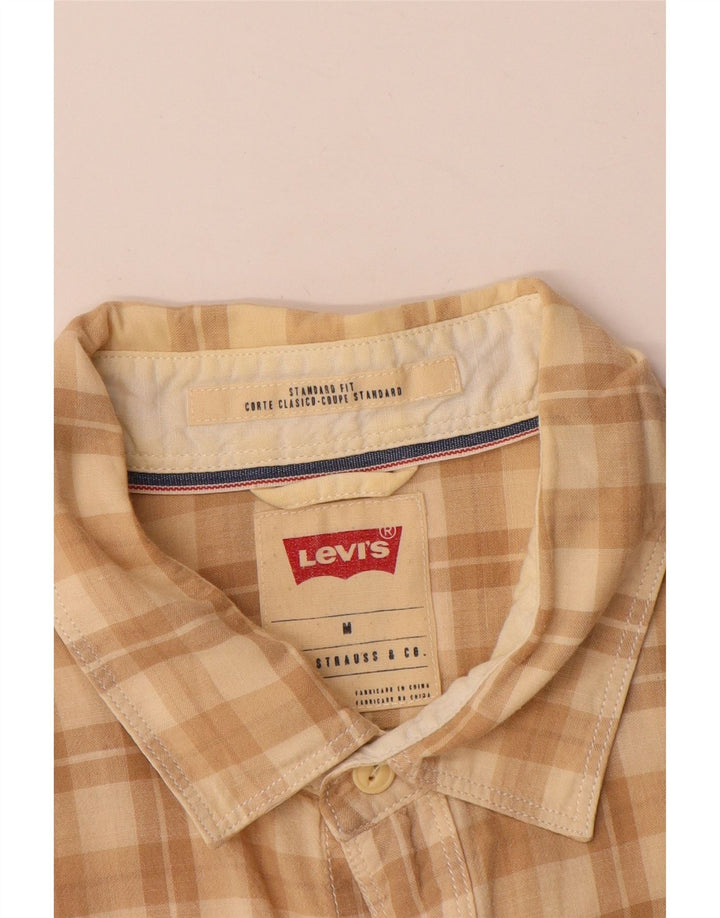 Levi's Chemise à Manches Courtes Coupe Standard Homme Beige Moyen