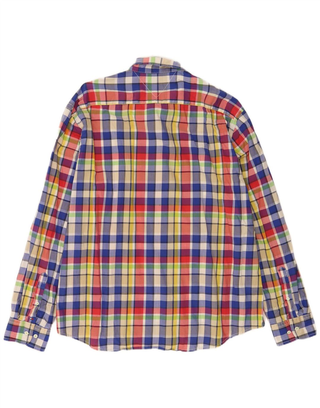 Tommy Hilfiger Chemise sur mesure pour homme 2XL en coton à carreaux multicolore