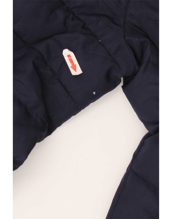 Gap Veste matelassée pour femme UK 14 Medium Bleu Marine Polyester