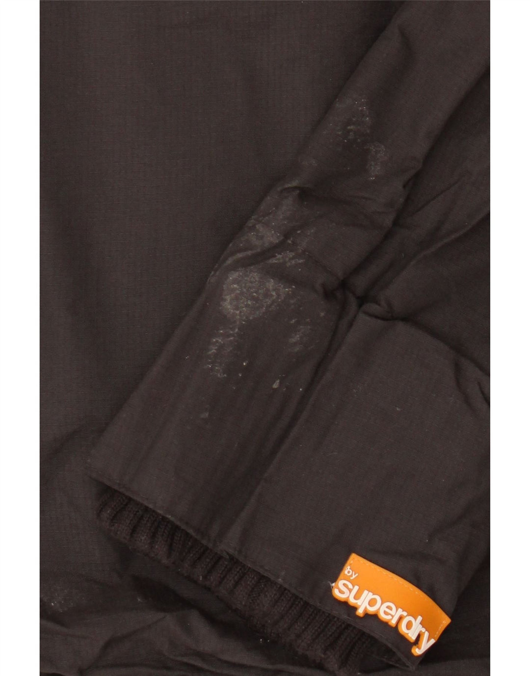 Superdry Veste de Pluie Femme UK 14 Large Noir Nylon