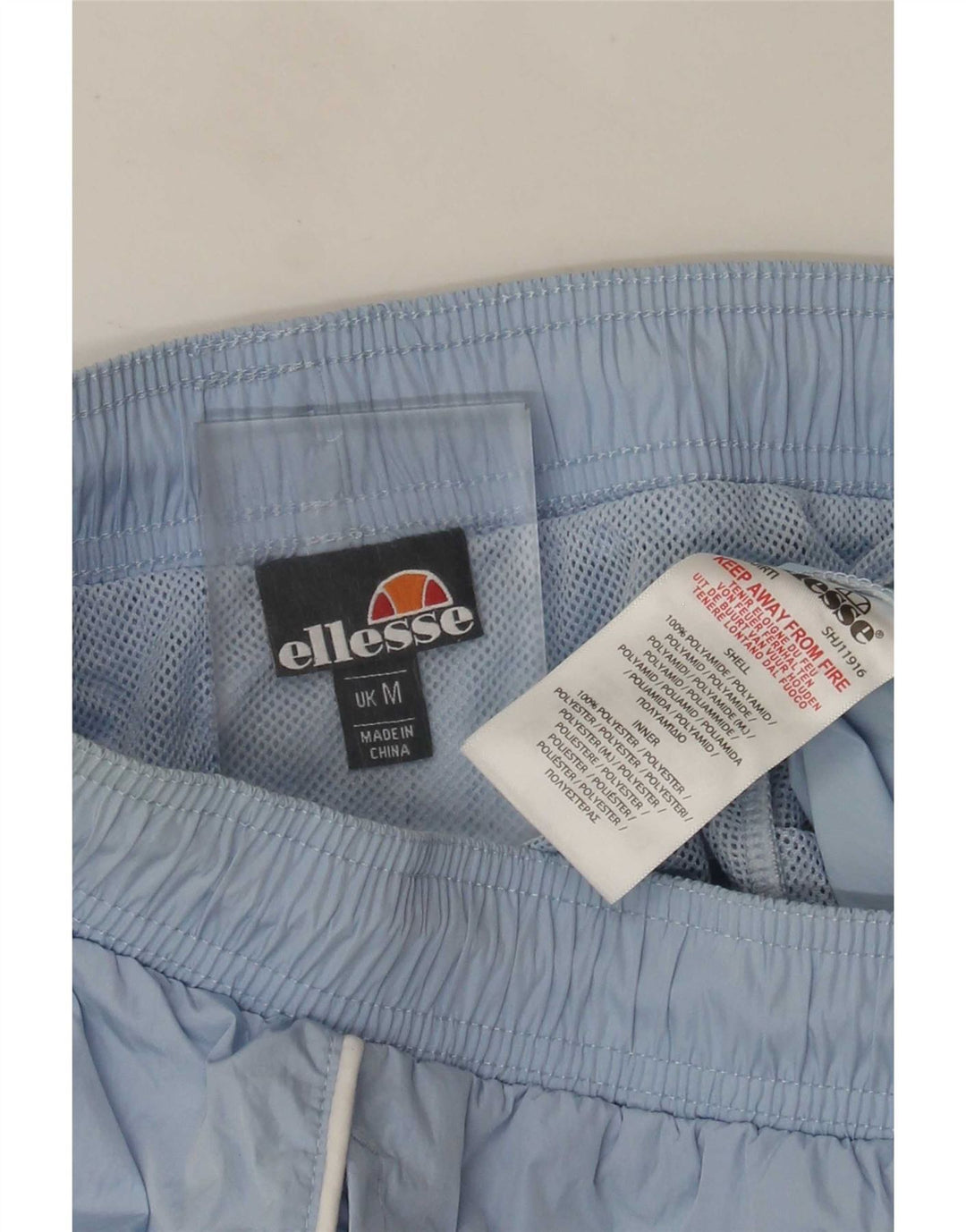 Ellesse Short de sport pour femme UK 14 Bleu moyen Polyamide
