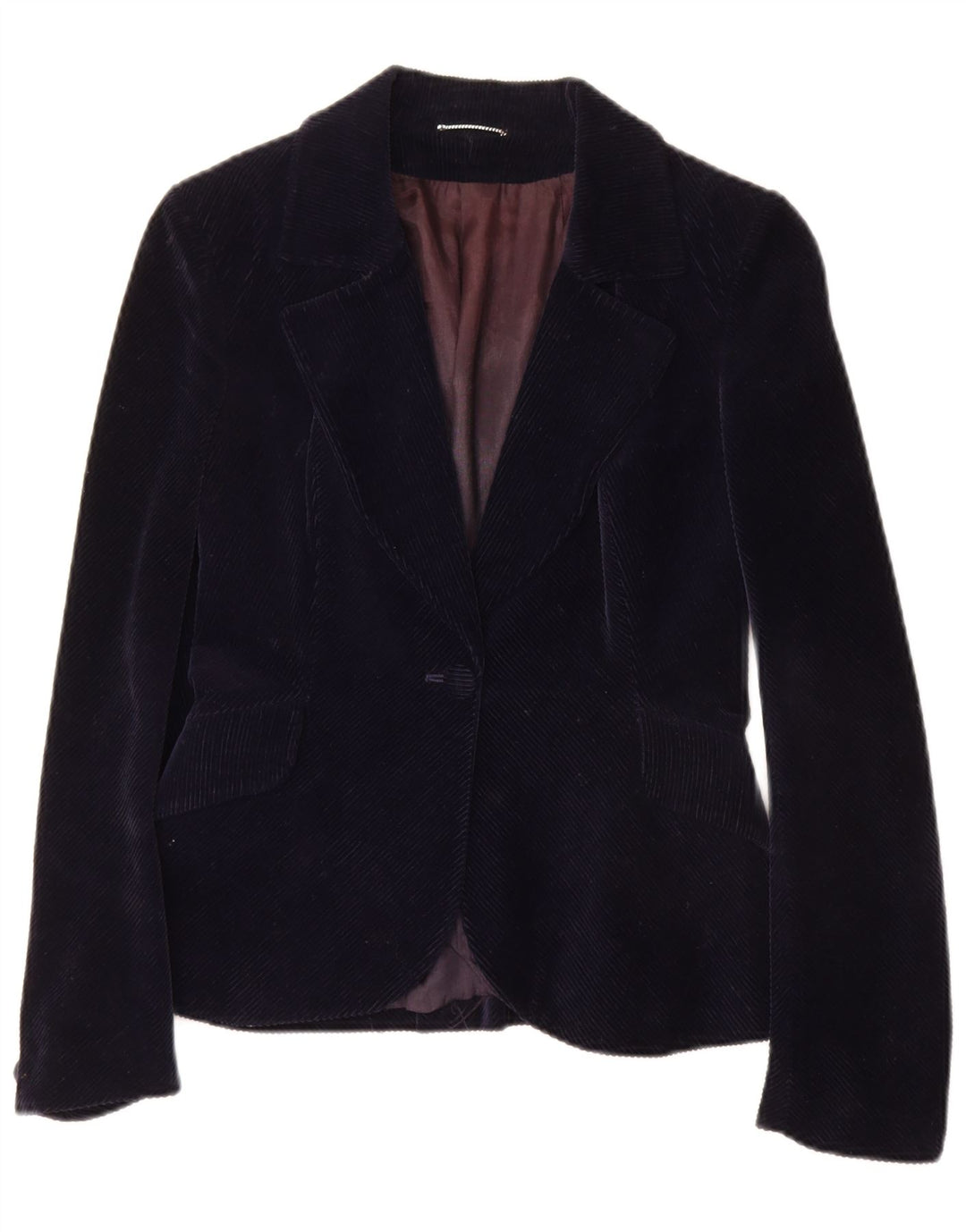 PIERRE D'ALBY Ensemble jupe 2 pièces en velours côtelé pour femme UK 10 Small W24 Bleu marine