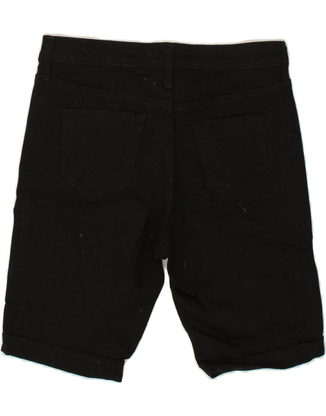 MOSSIMO Womens Bermuda Mid Rise Denim Shorts US 4 Small W27 Black Cotton Vintage Mossimo and Second-Hand Mossimo from Messina Hembry 