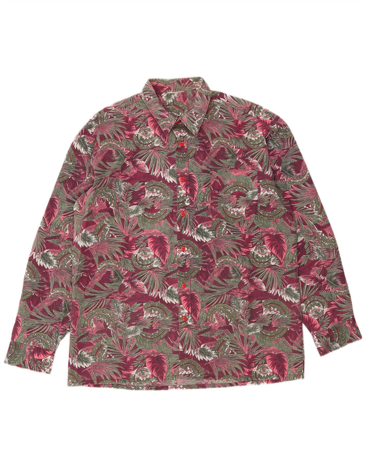 vintage Chemise Homme Grand Rose Floral