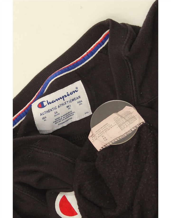 Champion Sweat-shirt graphique pour femme UK 18 XL Noir Polyester